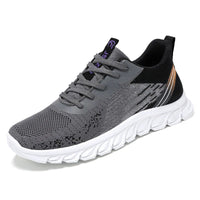 Sneakers new men's shoes trend foreign trade flying woven lace-up running shoes breathable Korean version of tide shoes