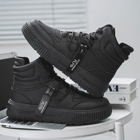 Men's Casual Sneaker Spring High-top Male Sneakers Shoes for Men Skateboard Sports Leisure Wear-resistant Non-Slip All-match New