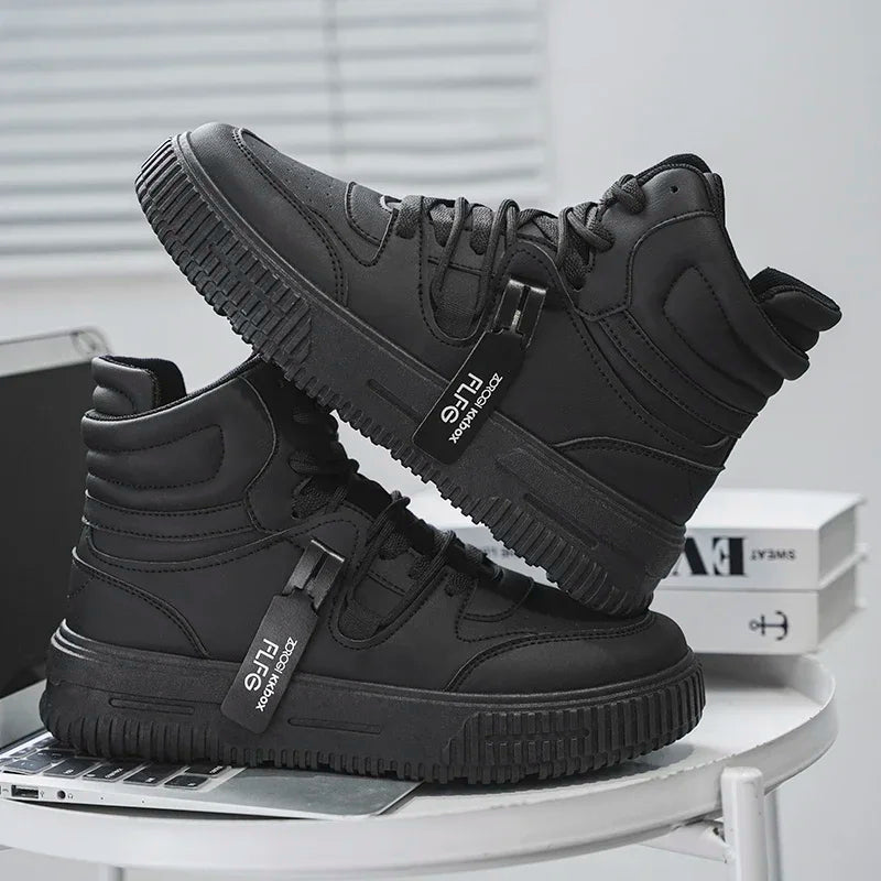 Men's Casual Sneaker Spring High-top Male Sneakers Shoes for Men Skateboard Sports Leisure Wear-resistant Non-Slip All-match New
