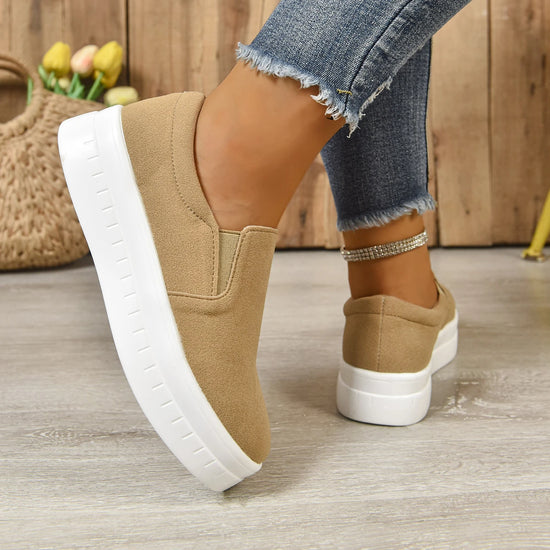 Shoes for Women Spring Leisure Sneakers New Womens Lazy Footwear Lightweight Thick Sole Platform Women Shoes Size 36-43