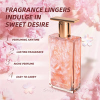 50Ml Grasse Rose Perfume Long Lasting Fragrance Eau De Toilette Women's Perfume Mist Spray Suitable For Daily Use Couple Gifts