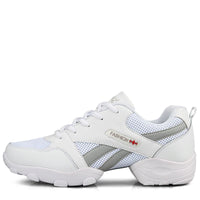 Men's Dance Sneakers Breathable Mesh Split Sole Modern Jazz Hip Hop Dance Shoes 602
