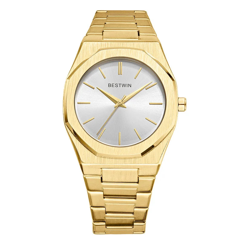 New Watches for Men Luxury Stainless Steel Strap Classic Business Waterproof Quartz Wristwatches Male Clock Relogio Masculino
