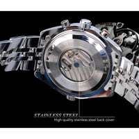 JARAGAR 212 Elegant Automatic Mechanical Watches for Man Hollowing Dial Chronograph Luminous Multifunctional Men Wristwatch