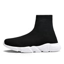 Classic Black High Top Sneakers For Men Women Designer knit Shoes Men's Casual Sneakers Comfortable Slip-on Women's Sports Shoes