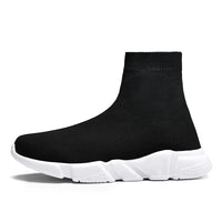 Classic Black High Top Sneakers For Men Women Designer knit Shoes Men's Casual Sneakers Comfortable Slip-on Women's Sports Shoes