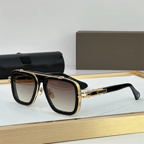 DILTA LXN-EVO DTS403  Luxury Designer Pilot Sunglasses for Women Fashion UV400 Outdoor Double Bridge lunette soleil femme