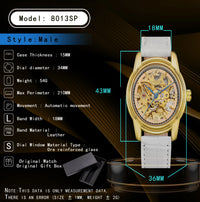 Women automatic watch fashion cute mechanical wristwatches dainty elegant waterproof luxury gifts for girlfriend watch！