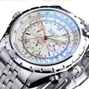 High-End Men's Watches Are a Stylish and Functionally Practical Mechanical Timepiece Made of Stainless Steel, Featuring a Hollow Design and a Large Dial. Its Attractive Appearance Makes It Suitable for Everyday Gifts, and It