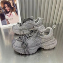 Sneakers Sport Casual Fashionable Customized Design Shoes Footwear Factory Cost Shiny 2024 Women Shoe