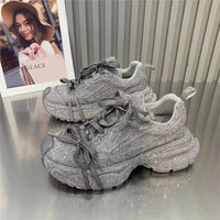 Sneakers Sport Casual Fashionable Customized Design Shoes Footwear Factory Cost Shiny 2024 Women Shoe