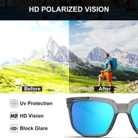 Suukaa Brand Polarized Sunglasses UV400 Protection for Men and Women Outdoor Hunting Fishing Driving Bicycle Sunglasses