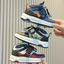 Kid Sneakers School High-top Causal Sports Shoes for Boy Non-slip Spring Autumn Children Fashion Girls Chunky Basketball Shoes
