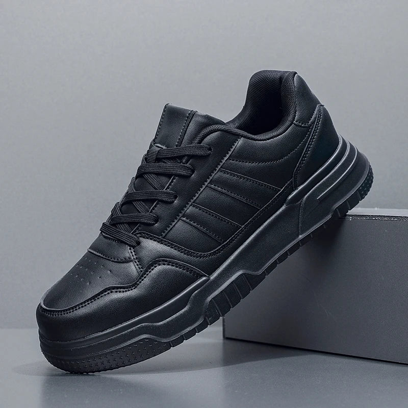 Leather Sneakers For Men Trend Casual Sports Skateboarding Shoes Plus Big Size 50 51 52 Factory direct sales