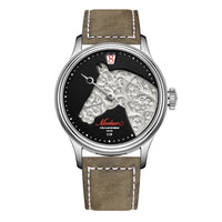 [Limited To 50 Pieces] [Hand Engraving] Automatic Mechanical Watch for Men's Sapphire Waterproof When Engraving and Jumping