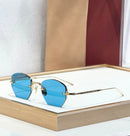 OATMAN Luxury Hexagonal No Frame Sunglasses Premium Alloy Business Elegant Handcrafted Designer Inspired Minimalist