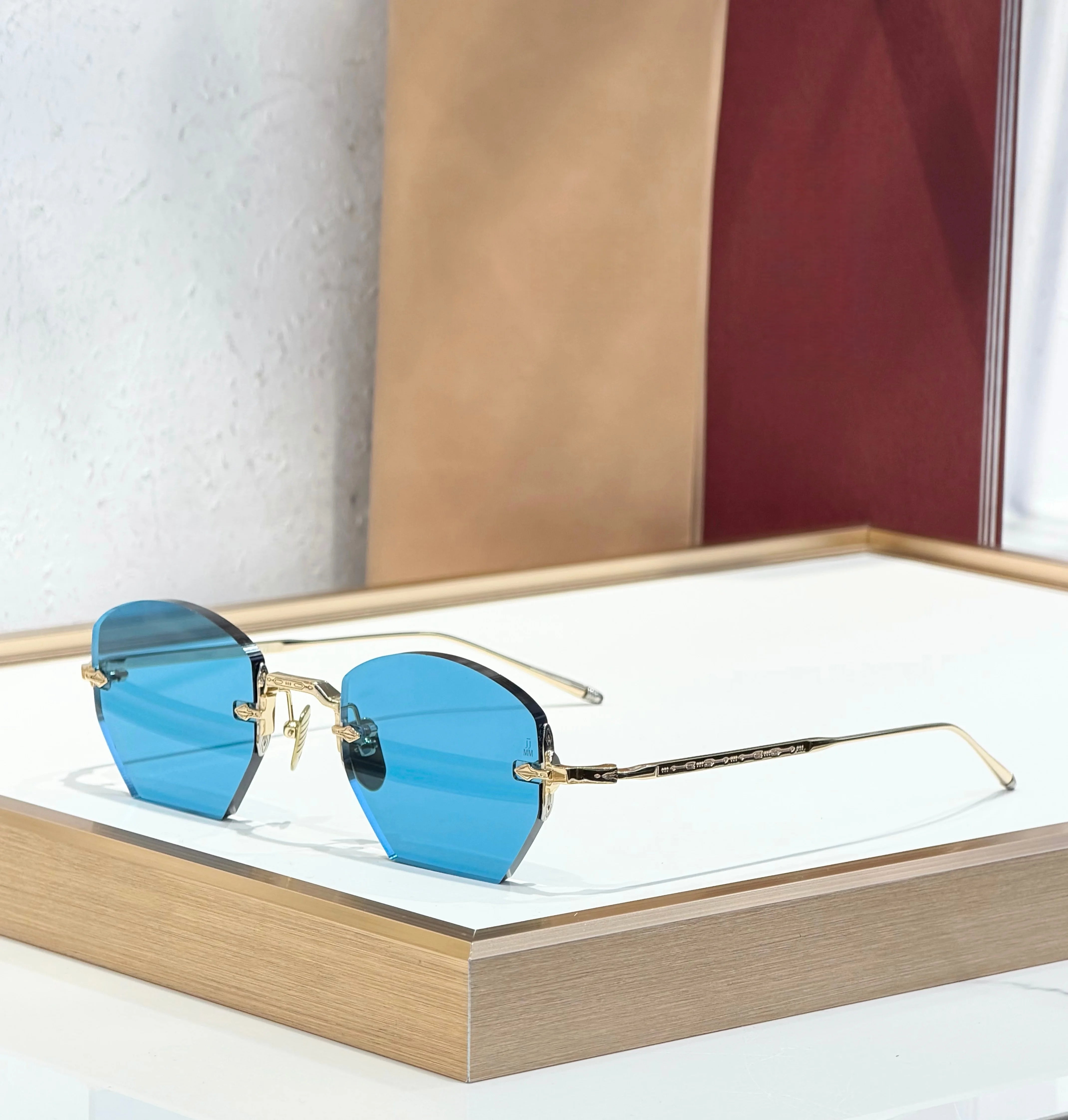 OATMAN Luxury Hexagonal No Frame Sunglasses Premium Alloy Business Elegant Handcrafted Designer Inspired Minimalist