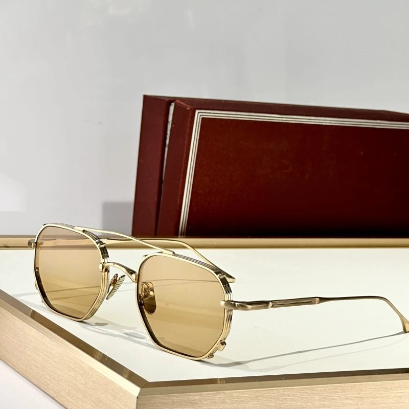 MARBOT Sunglasses Alloy Oval Women Men Fashion Popular Luxury Brand Women Sunglasses Designer  Shades Outdoor Retro