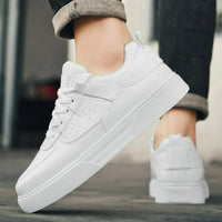 Men's Sneakers Platform Casual Shoes Soft Non Slip Running Shoes Trend Lightweight Flat Shoe Lace-up Shoes for Men Tenis Hombres