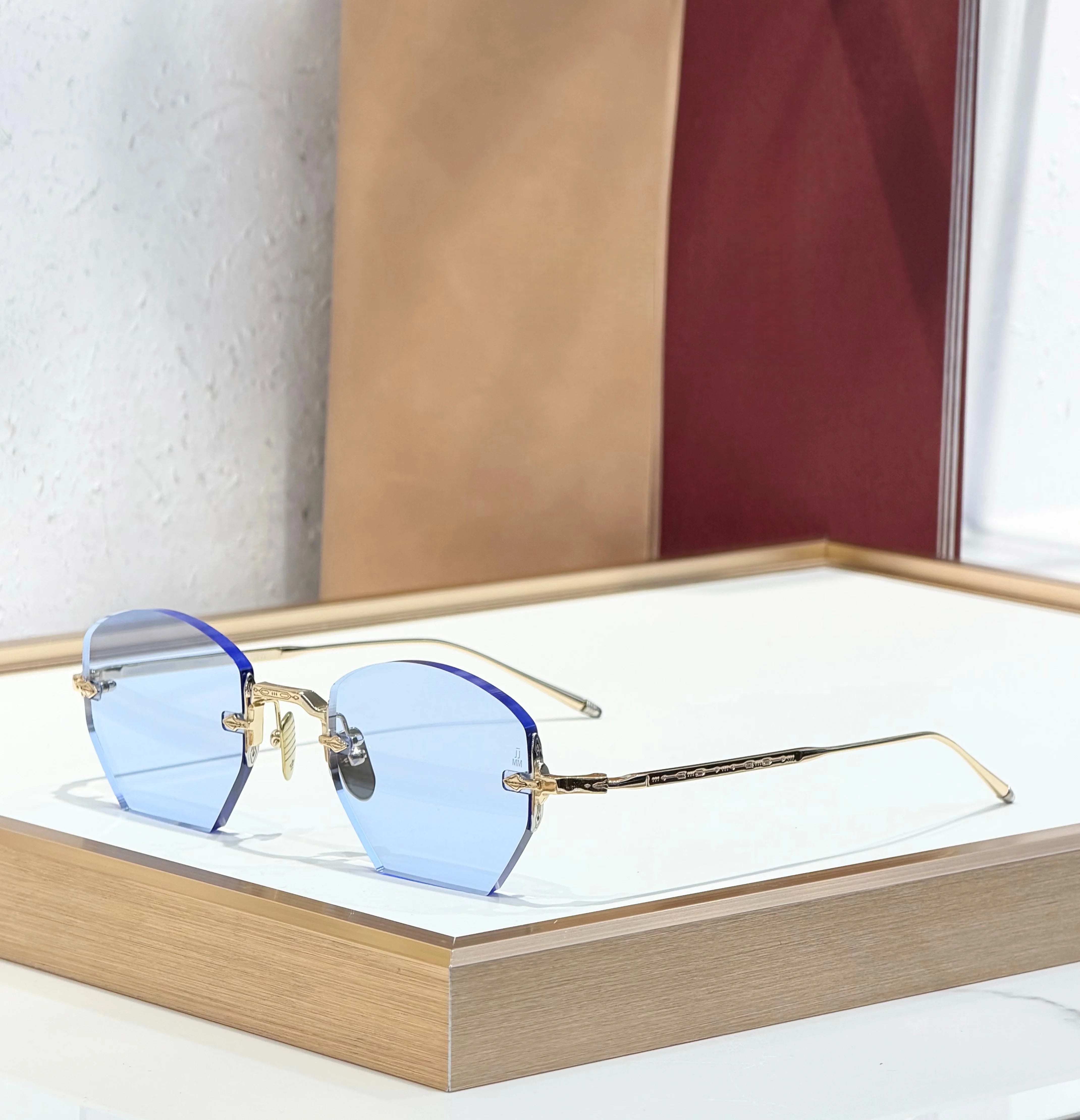 OATMAN Luxury Hexagonal No Frame Sunglasses Premium Alloy Business Elegant Handcrafted Designer Inspired Minimalist