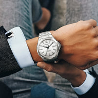 2026 New Automatic Wristwatch Men Fashion Stainless Steel Strap Wateproof Luminous Sport Mechanical Watch with Tonneau Dial