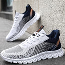 Sneakers new men's shoes trend foreign trade flying woven lace-up running shoes breathable Korean version of tide shoes