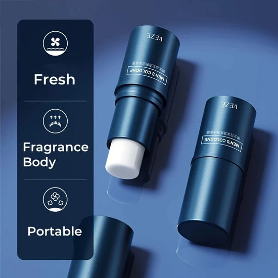 Fanzhen Men's Solid Perfume - Light and Fresh Scent, Can Be Used All over the Body, Portable Stick Design, Convenient for Travel
