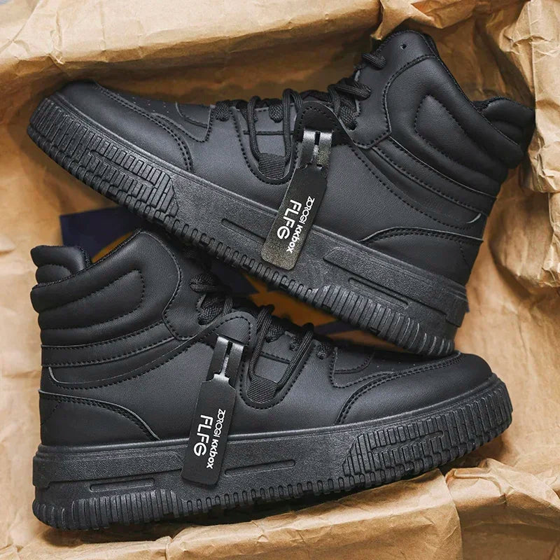Men's Casual Sneaker Spring High-top Male Sneakers Shoes for Men Skateboard Sports Leisure Wear-resistant Non-Slip All-match New