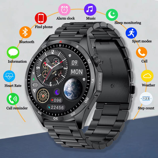 Smart Watches For Men Women 1.5" 360*360 HD Screen 330mAh Battery Heart Rate Sleep Health Bluetooth Call Watches For Man