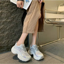 Sneakers for Women 2026 New Style Thick Sole Retro Breathable Lightweight Autumn Height Increasing Casual Sports Shoes Trend