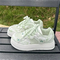 Korean High on Platform Sneakers Shoes for Women Sale Offers Deals Stylish Y2k Fashion Comfortable and Elegant 39 Woman Footwear