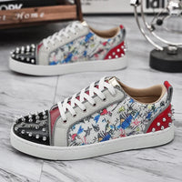Comfortable Breathable Studded Sneakers for Men Women Casual Sports Shoes Fashion Lightweight Walking Shoes