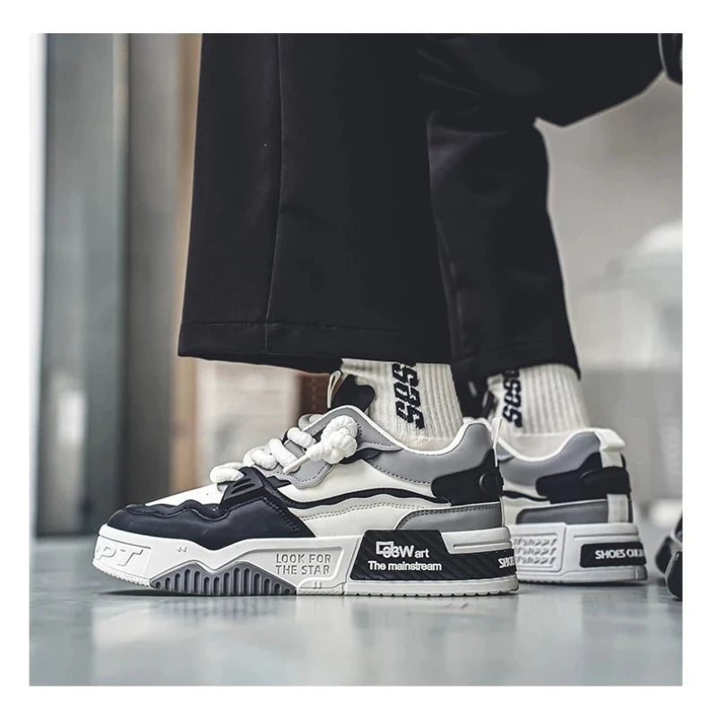 Male Sneakers Shoes For Man Men Shoes Breathable Lightweight Street Fashion Durable Walking Sneaker For Teens
