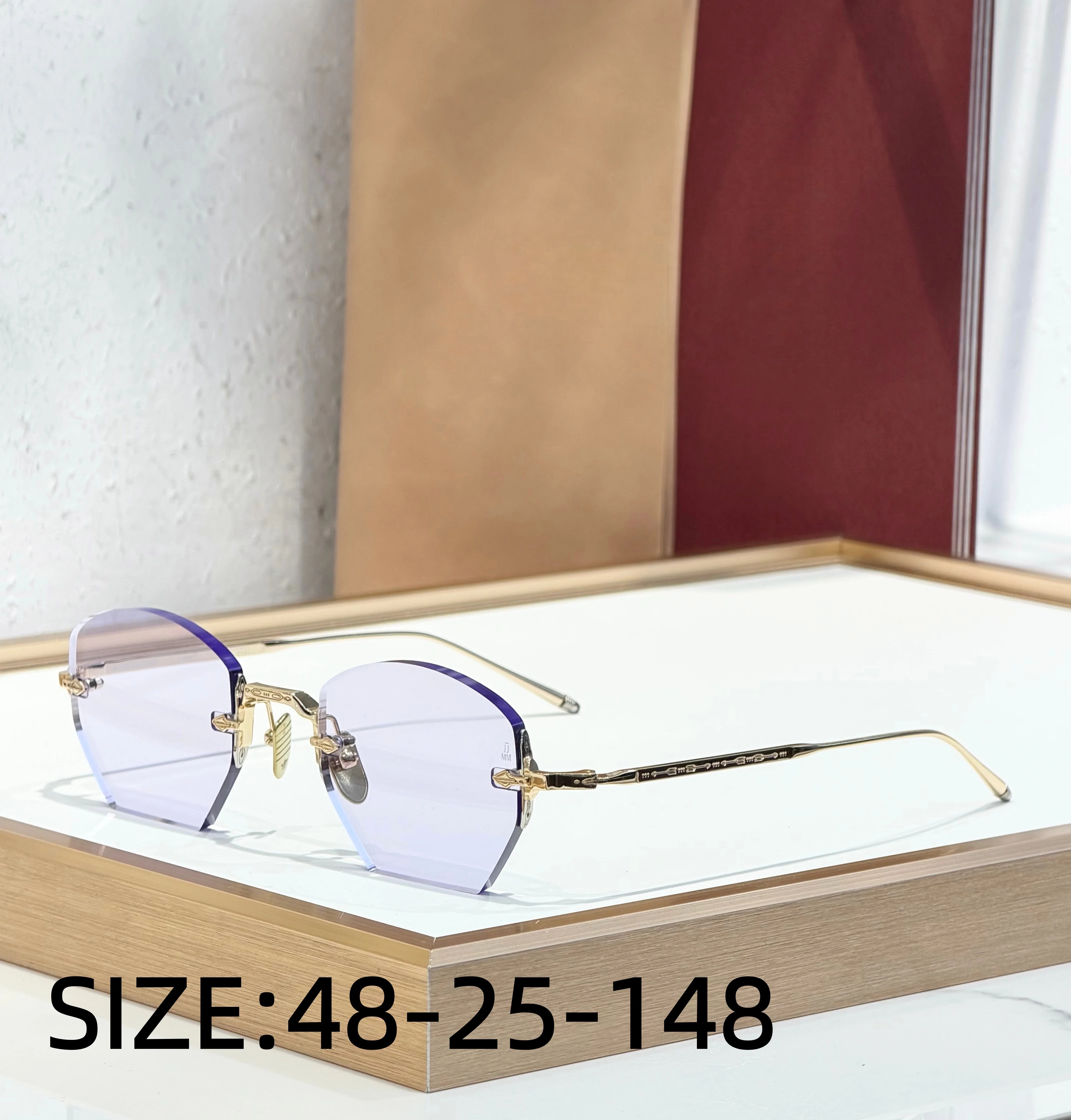 OATMAN Luxury Hexagonal No Frame Sunglasses Premium Alloy Business Elegant Handcrafted Designer Inspired Minimalist