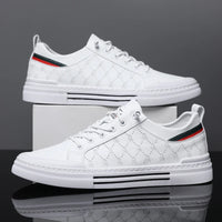 Men's Casual Sport Sneakers - Breathable Upper, Durable PVC Sole, Lace-Up Low-Top Design for All-Season Comfort - Versatile for