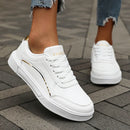 2025 Fashion Women's Black Sneakers Stylish Low Top Design Comfortable Lace Up Fit Versatile Casual Shoe Trendy Fashion Footwear