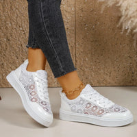 Women Sneakers Fashion Breathable Lace Flower Mesh Designer Shoes 2026 New Lightweight Loafers Female Casual Comfort Sneakers