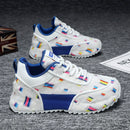 Trend New Men's Shoes Non-Slip Breathable Casual Shoes for Men Fashion Designed Personality Lace-up Comfortable Men's Sneakers