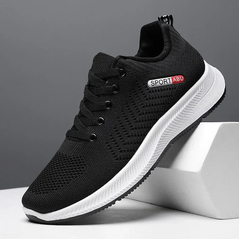 2025 Summer New Sneakers Shoes for Men Lightweight Breathable Running Walking Male Footwear Soft Sole Lace-up Running Shoes
