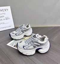 Sneakers for Women 2026 New Style Thick Sole Retro Breathable Lightweight Autumn Height Increasing Casual Sports Shoes Trend