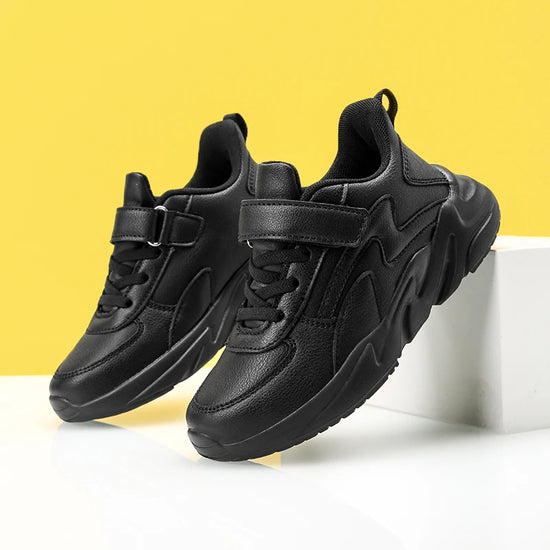 Kid Sneakers Fashion Children Sport Shoes for Boys Comfortable Shoe Casual Walking Student Outdoor Running Shoes Black White