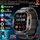 2025 New GPS Smart Watch Men 1.96-inch HD AMOLED Screen Compass Bluetooth Call 5ATM Waterproof Sport Smart Watch for Android iOS