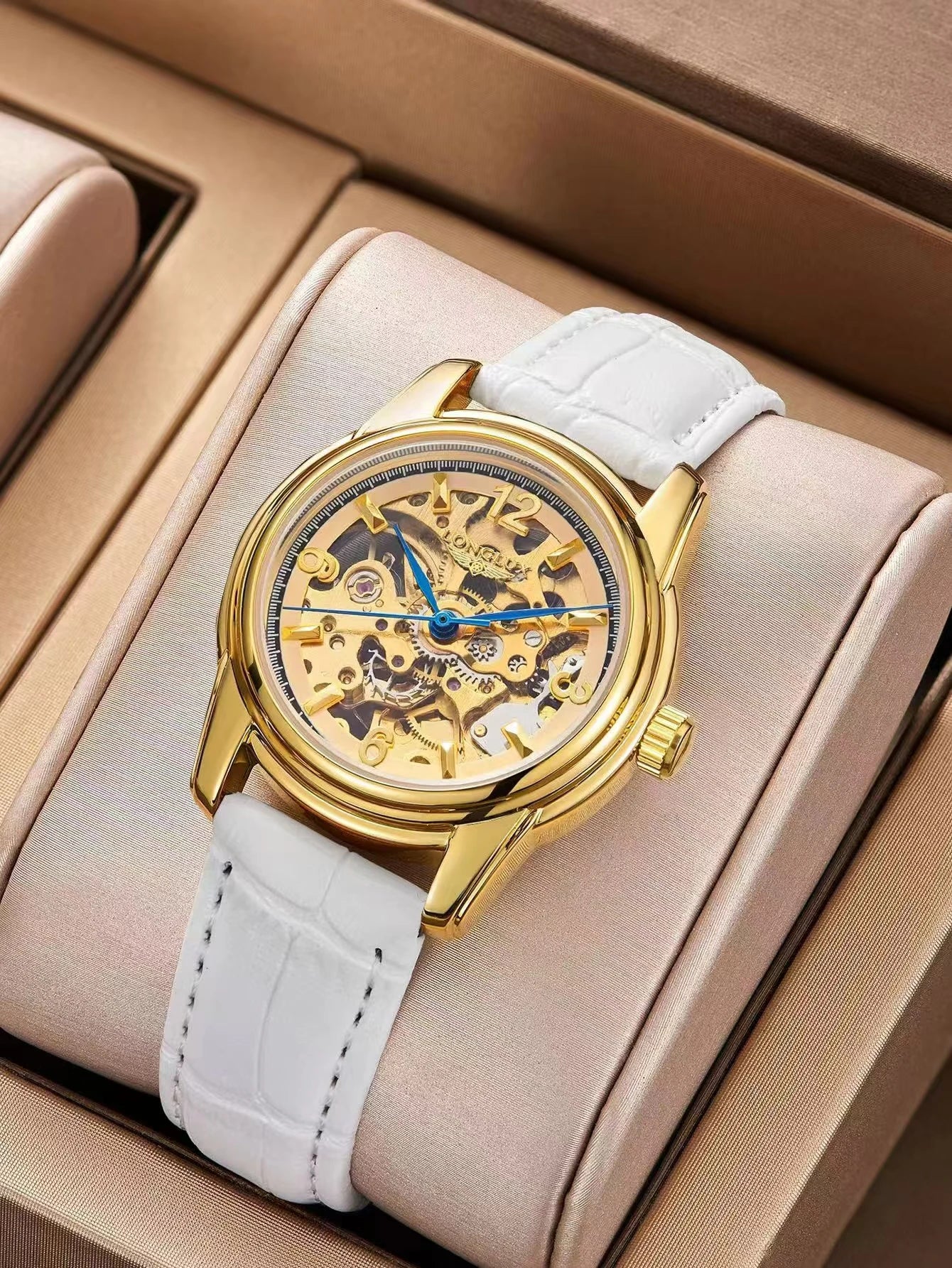 Women automatic watch fashion cute mechanical wristwatches dainty elegant waterproof luxury gifts for girlfriend watch！