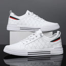 Men's Casual Sport Sneakers - Breathable Upper, Durable PVC Sole, Lace-Up Low-Top Design for All-Season Comfort - Versatile for