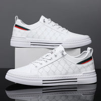 Men's Casual Sport Sneakers - Breathable Upper, Durable PVC Sole, Lace-Up Low-Top Design for All-Season Comfort - Versatile for