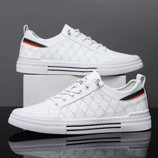Men's Casual Sport Sneakers - Breathable Upper, Durable PVC Sole, Lace-Up Low-Top Design for All-Season Comfort - Versatile for