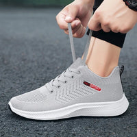 2025 Summer New Sneakers Shoes for Men Lightweight Breathable Running Walking Male Footwear Soft Sole Lace-up Running Shoes
