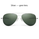 RE Sunglasses Man USA Army Military Aviation Pilot Sunglasses Glass Lens Woman Luxury Brand Retro Titanium Frame High Quality