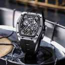 2026 New Automatic watch retro style wholesale mechanical wristwatches skeleton carve waterproof leather no logo mens watch