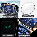LIGE Luxury Brand Couple Watches Stainless Steel Waterproof Luminous Quartz Watch Fashion Simple Lovers Gifts for Men and Women